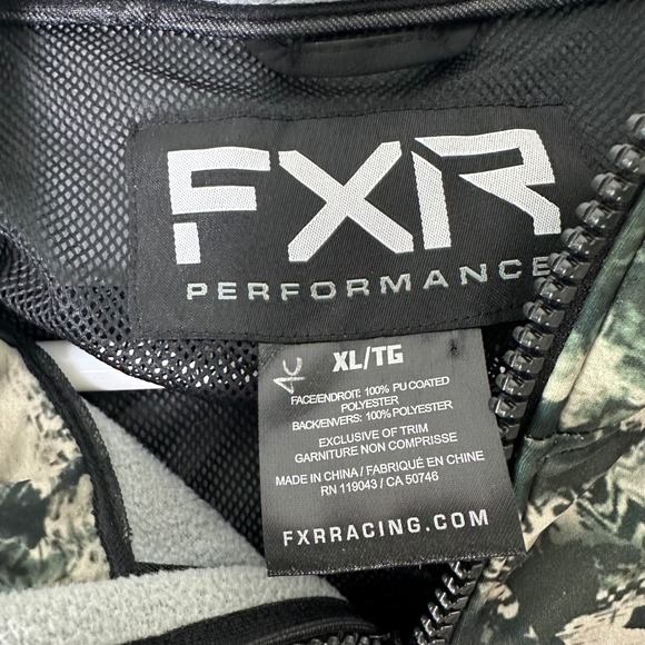 FXR Performance Pro Series Softshell Jacket Mens XL Camo Hood Black Gray Utility - Picture 5 of 11